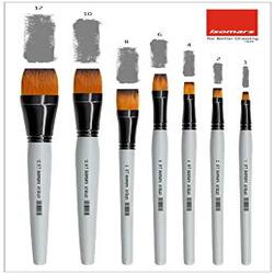 ISOMARS PAINT BRUSH Flat Set of 7 CBF7
